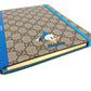 GUCCI Disney collaboration Donald Duck notebook, GG Supreme canvas, unisex, blue