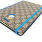 GUCCI Disney collaboration Donald Duck notebook, GG Supreme canvas, unisex, blue