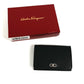Salvatore Ferragamo logo Gancini wallet, coin purse, unisex leather, black