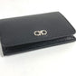 Salvatore Ferragamo logo Gancini wallet, coin purse, unisex leather, black