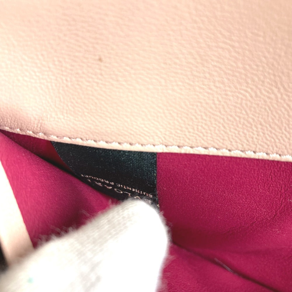 BVLGARI BVLGARI Logo Clip Bifold Flap Long Wallet Leather Unisex Red