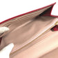 BVLGARI BVLGARI Logo Clip Bifold Flap Long Wallet Leather Unisex Red