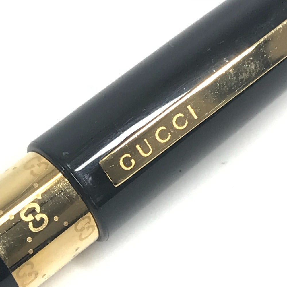 GUCCI 不明 GG ロゴ ステーショナリー ペン ボールペン メタル ユニセックス ブラック