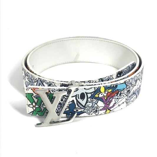 LOUIS VUITTON M0662V Monogram Comic Santur LV Initial Reversible 40mm Buckle Belt, Unisex, Multicolor
