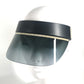 JIMMY CHOO Logo Glitter Hat/Sun Visor, Plastic, Women's, Gold