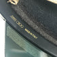 JIMMY CHOO Logo Glitter Hat/Sun Visor, Plastic, Women's, Gold