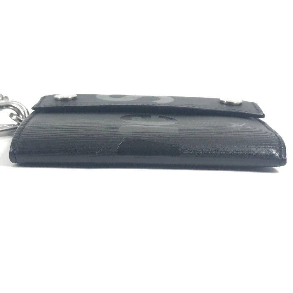 LOUIS VUITTON M67711 Epi Leather Supreme Collaboration Chain Wallet CH.CP WALLET Tri-fold Wallet in Epi Leather, Unisex, Noir Black