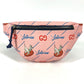 GUCCI 502095 The Jetsons Logo Cross Shoulder Bag/Belt Bag/Body Bag Leather Kids Pink