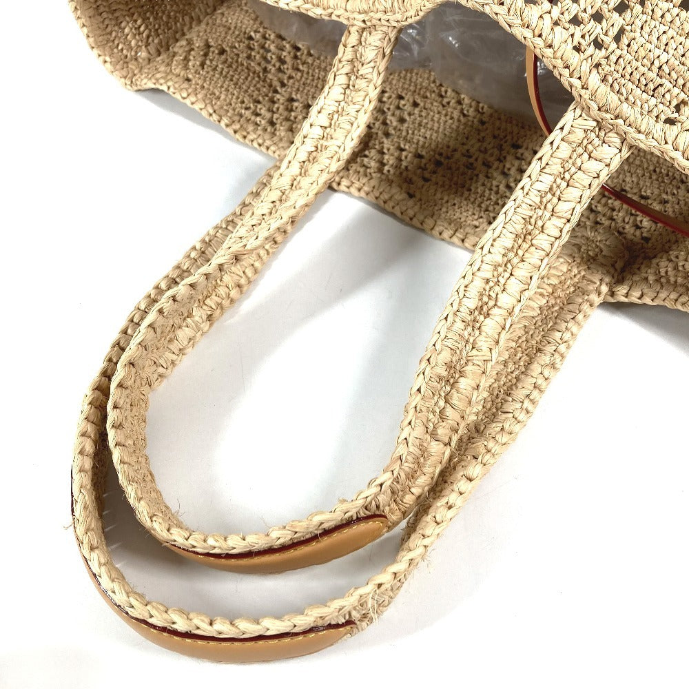 LOUIS VUITTON M25008 ダミエラフィア ポーチ付き サマーショッパー･トート MM ハンドバッグ カバン 肩掛け トートバッグ ショルダーバッグ ラフィア ユニセックス ナチュラル ベージュ ベージュ