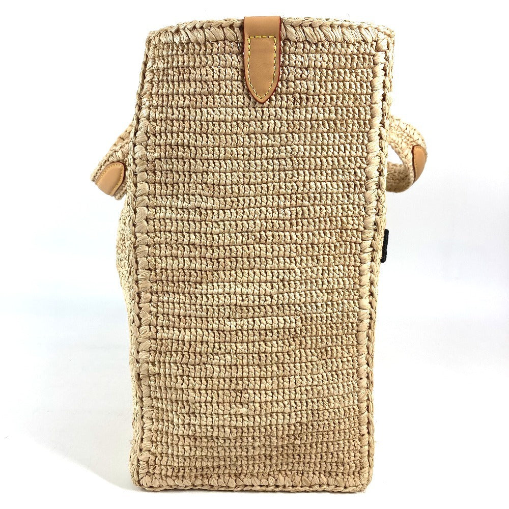 LOUIS VUITTON M25008 ダミエラフィア ポーチ付き サマーショッパー･トート MM ハンドバッグ カバン 肩掛け トートバッグ ショルダーバッグ ラフィア ユニセックス ナチュラル ベージュ ベージュ