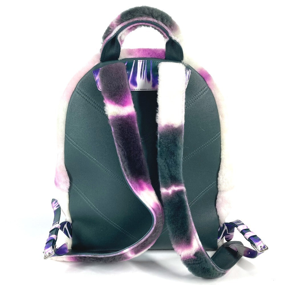 LOUIS VUITTON M20910 ヴァージルアブロー エスプリ バックパック マルチポケット カバン バッグ リュックサック ファー ユニセックス パープル