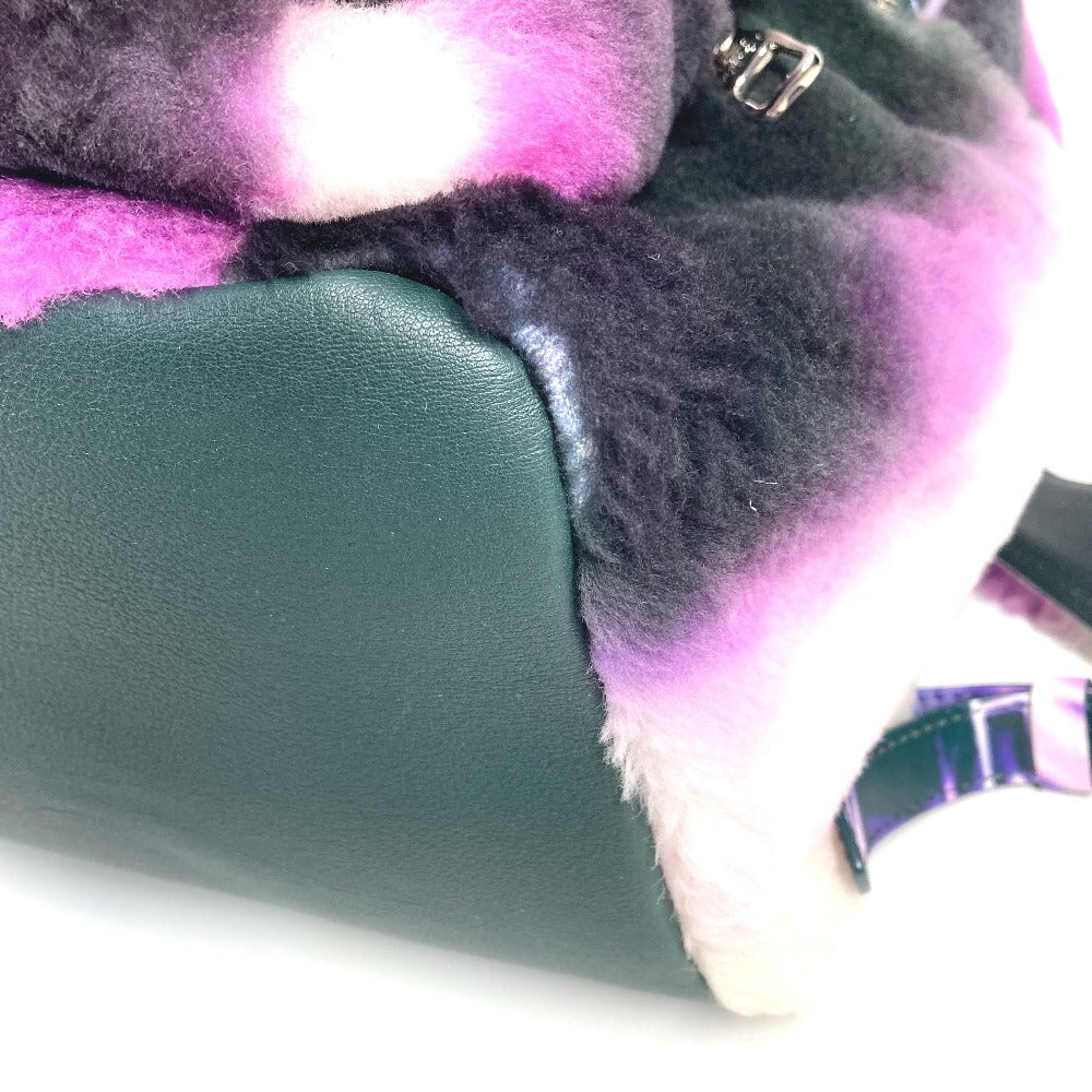 LOUIS VUITTON M20910 ヴァージルアブロー エスプリ バックパック マルチポケット カバン バッグ リュックサック ファー ユニセックス パープル