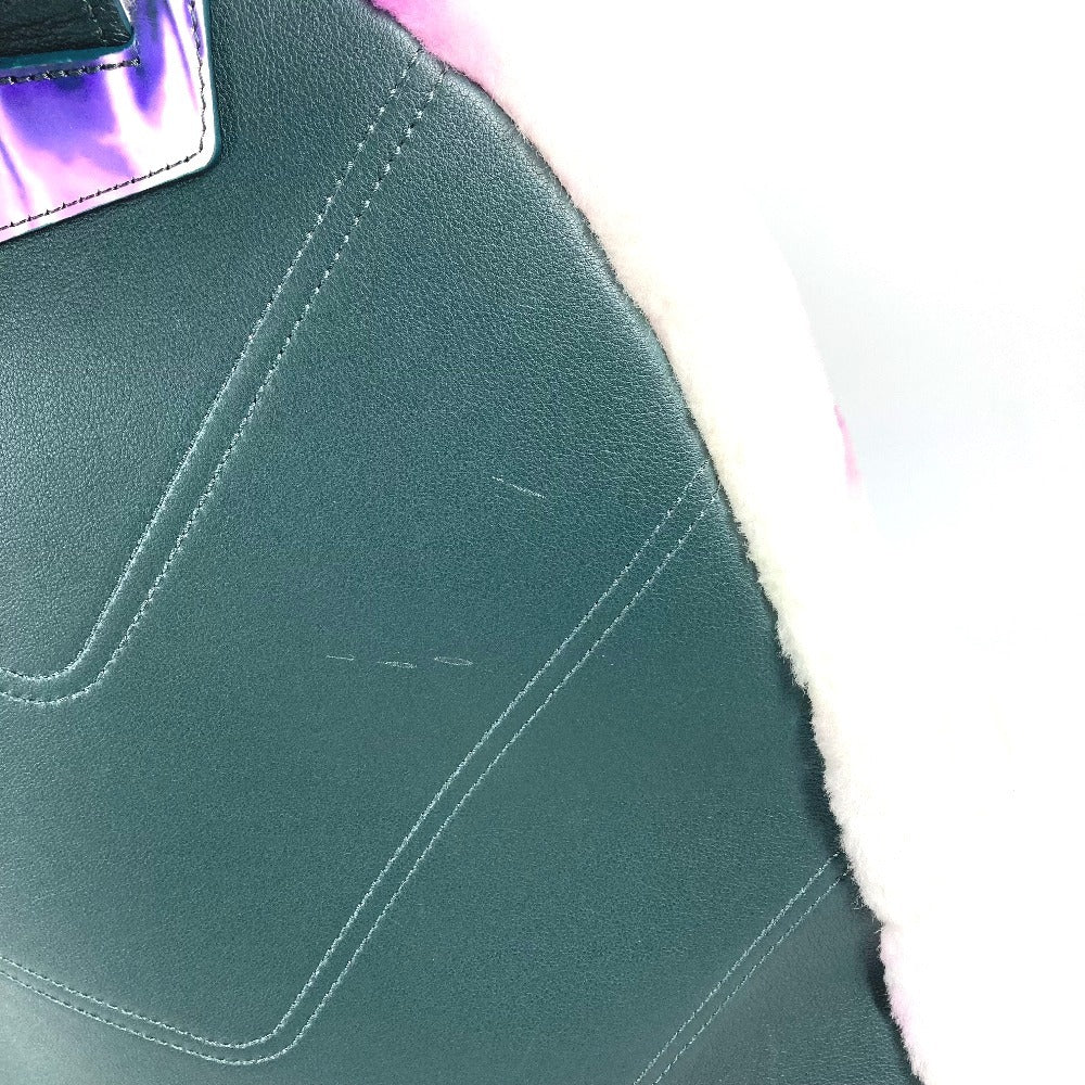 LOUIS VUITTON M20910 ヴァージルアブロー エスプリ バックパック マルチポケット カバン バッグ リュックサック ファー ユニセックス パープル