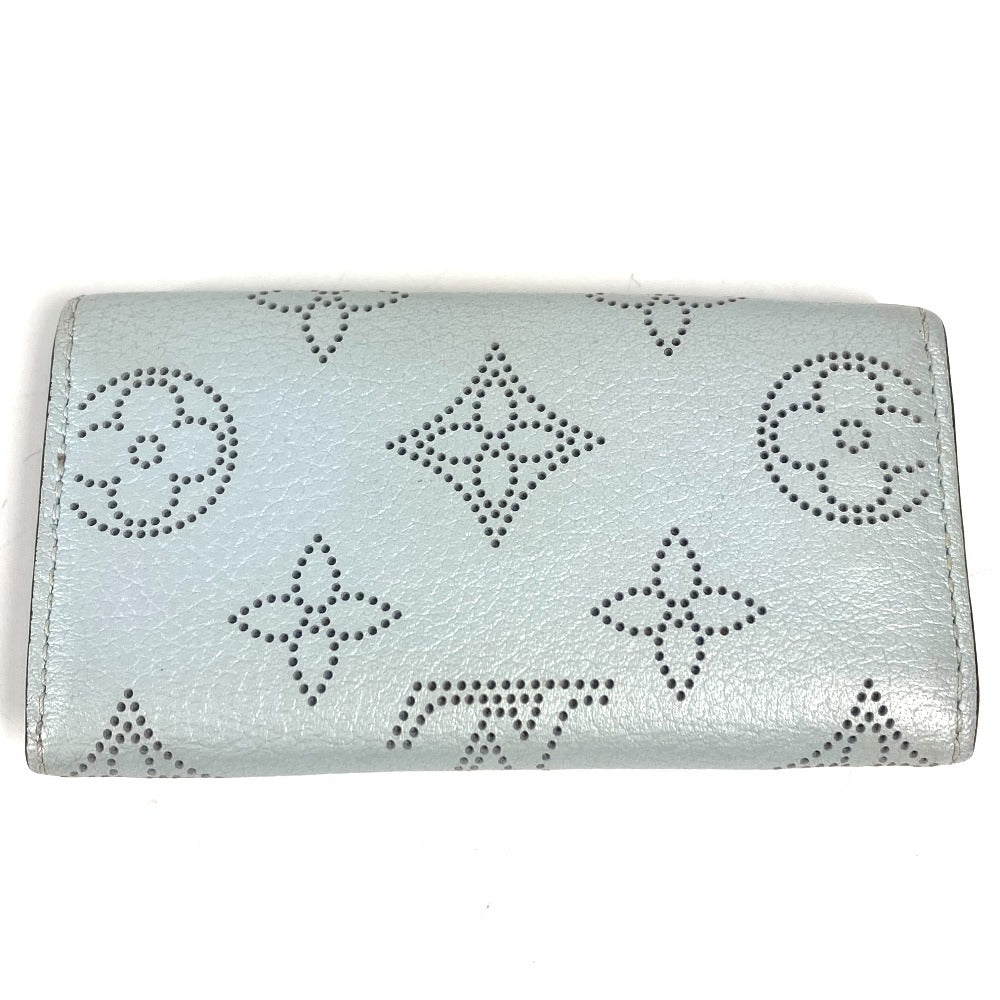 LOUIS VUITTON M81236 モノグラムマヒナ ミュルティクレ4 4連 キーケース 4P 鍵 キーケース モノグラムマヒナレザー ユニセックス ブルーヌアージュ ブルー