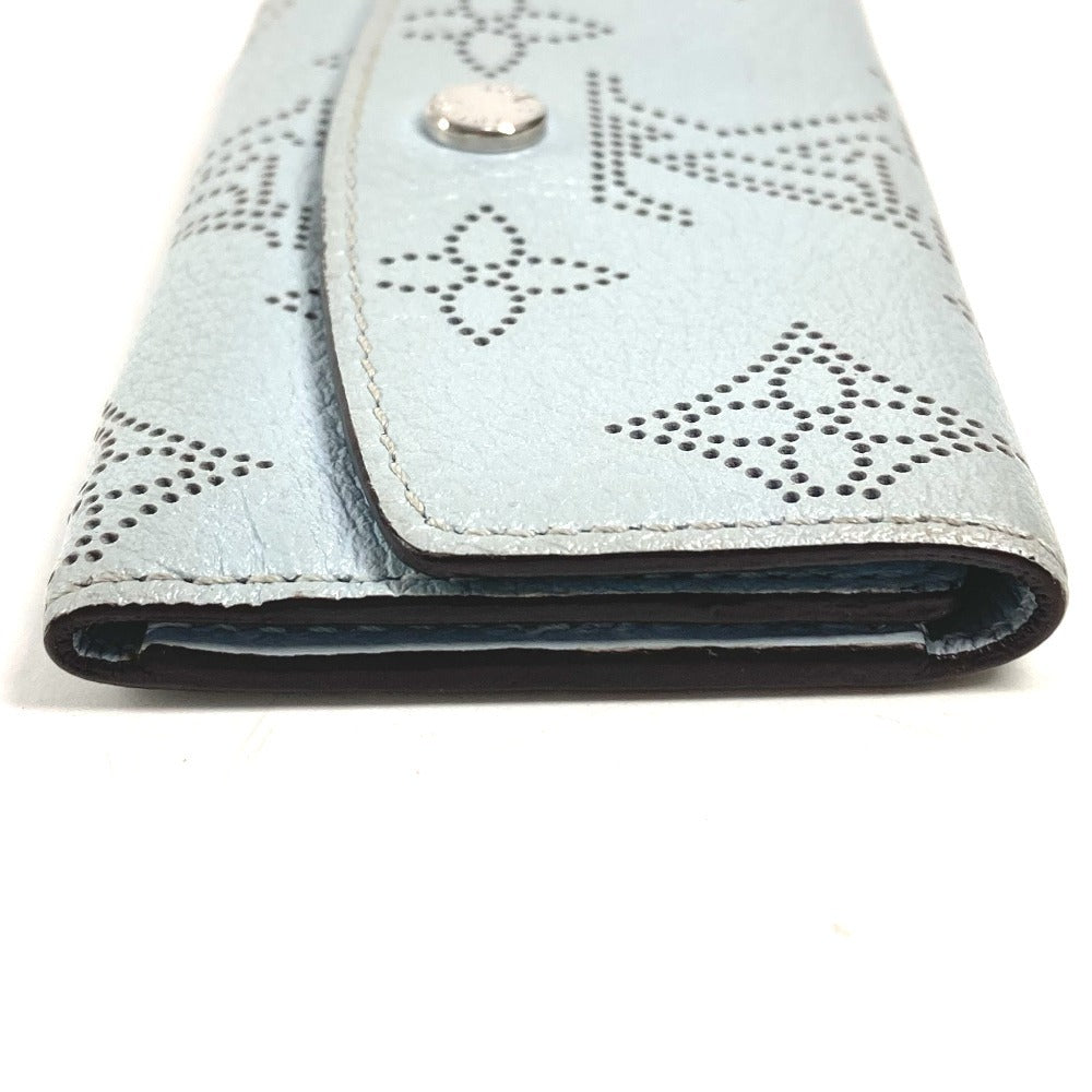 LOUIS VUITTON M81236 モノグラムマヒナ ミュルティクレ4 4連 キーケース 4P 鍵 キーケース モノグラムマヒナレザー ユニセックス ブルーヌアージュ ブルー