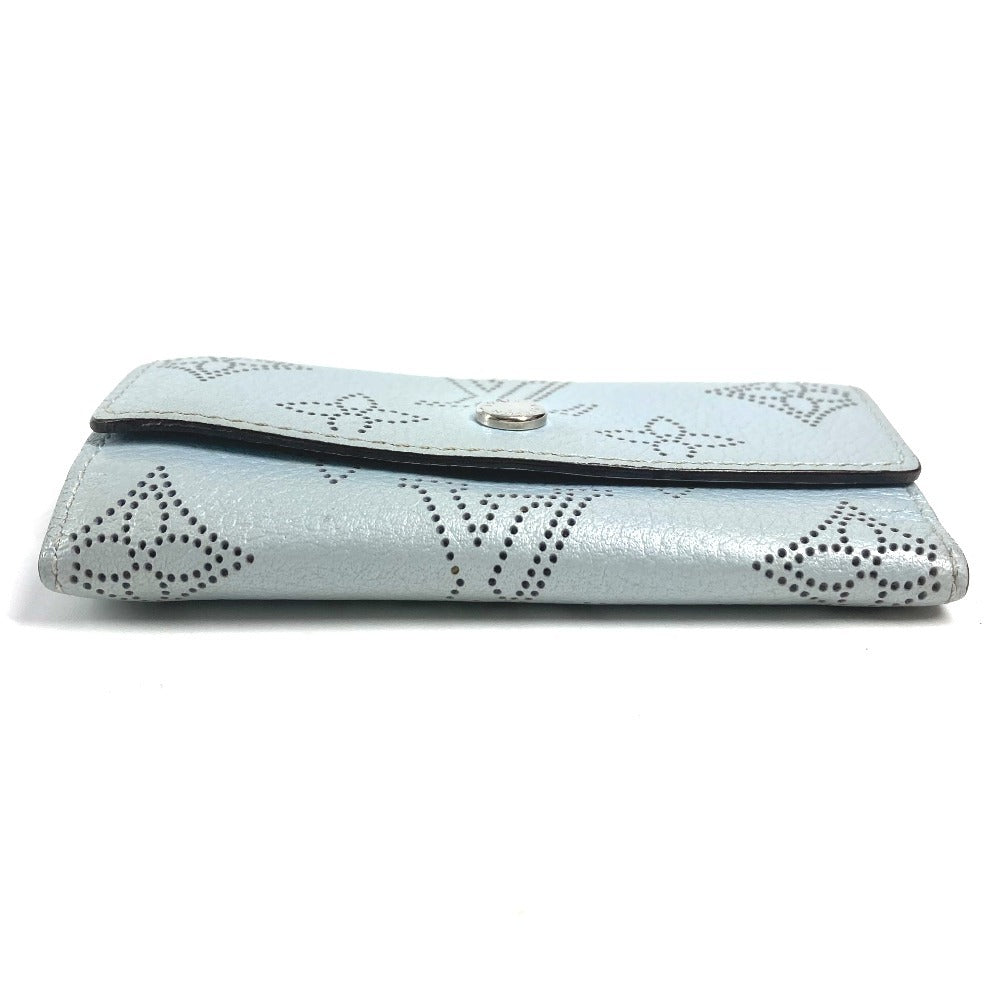 LOUIS VUITTON M81236 モノグラムマヒナ ミュルティクレ4 4連 キーケース 4P 鍵 キーケース モノグラムマヒナレザー ユニセックス ブルーヌアージュ ブルー