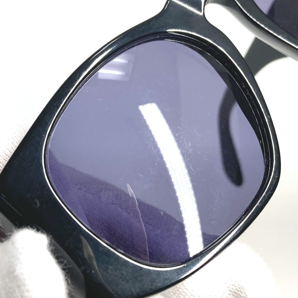 CHANEL ヴィンテージ CC ココマーク ロゴ マトラッセ キルティング めがね メガネ アイウェア 眼鏡 サングラス プラスチック ユニセックス ブラック