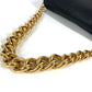 VERSACE Logo Medusa Large 3D Handbag Shoulder Flap Chain Bag Leather Women's Black