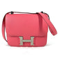 HERMES H Logo Constance 24 Flap Bag, Crossbody Pochette, Shoulder Bag, Epson, Women's, Rose Azalee, Pink