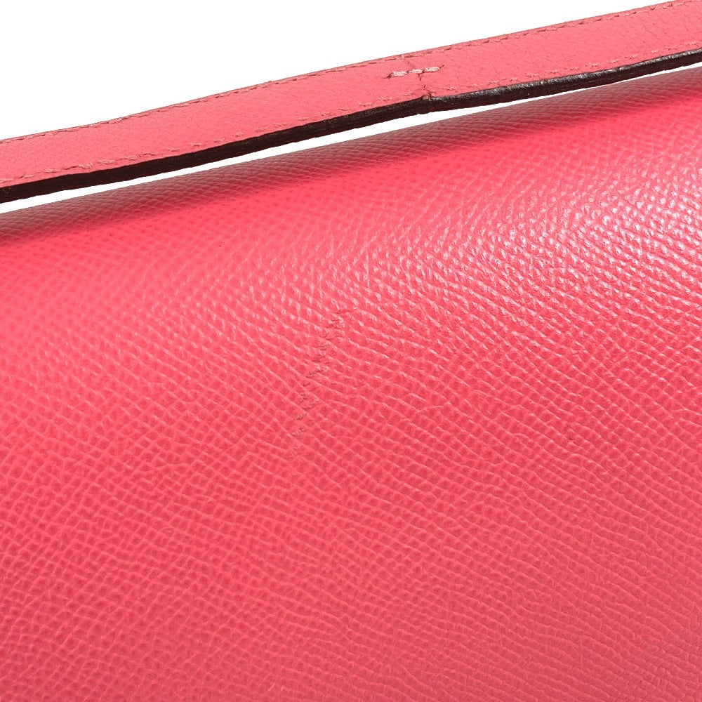 HERMES H Logo Constance 24 Flap Bag, Crossbody Pochette, Shoulder Bag, Epson, Women's, Rose Azalee, Pink