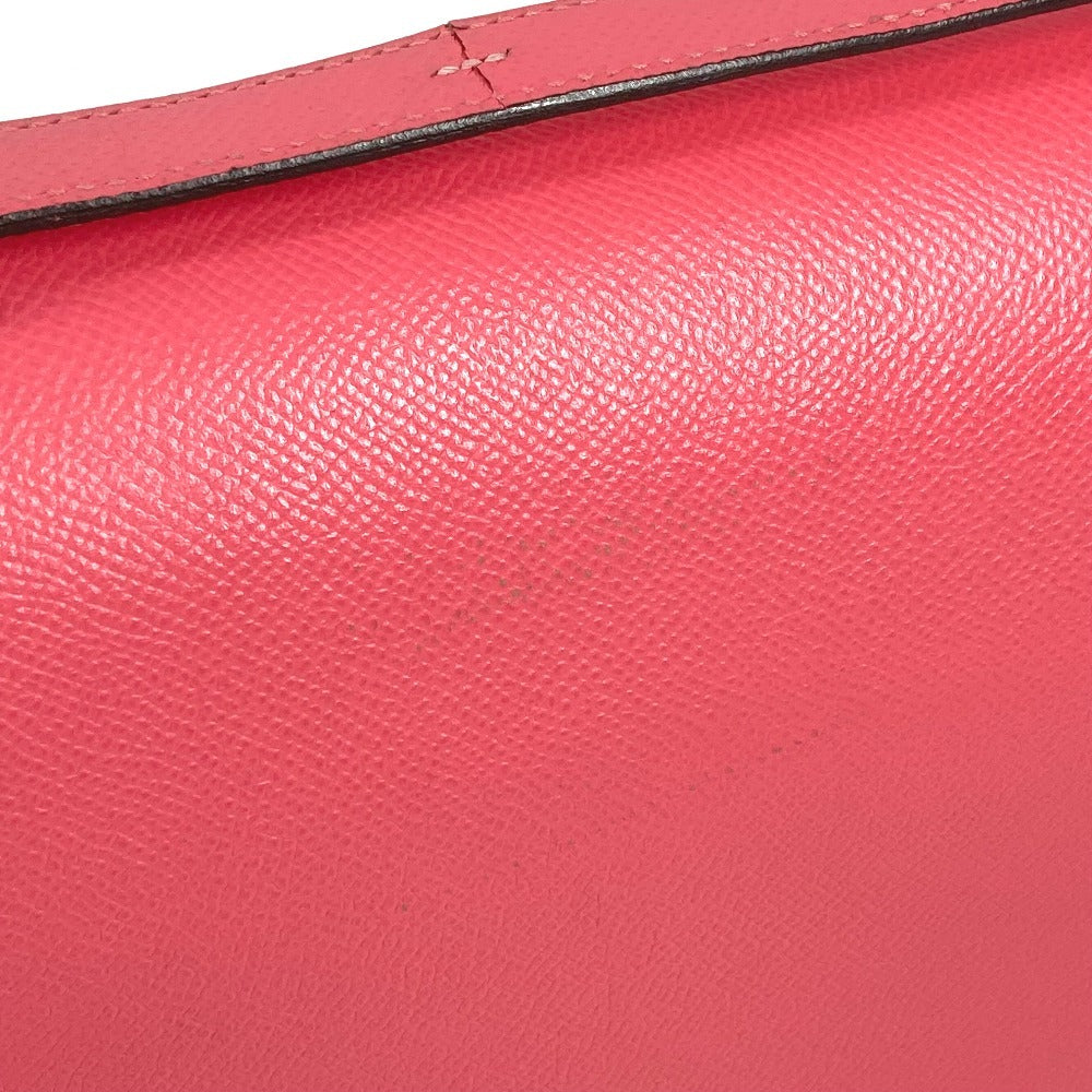 HERMES H Logo Constance 24 Flap Bag, Crossbody Pochette, Shoulder Bag, Epson, Women's, Rose Azalee, Pink