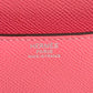 HERMES H Logo Constance 24 Flap Bag, Crossbody Pochette, Shoulder Bag, Epson, Women's, Rose Azalee, Pink