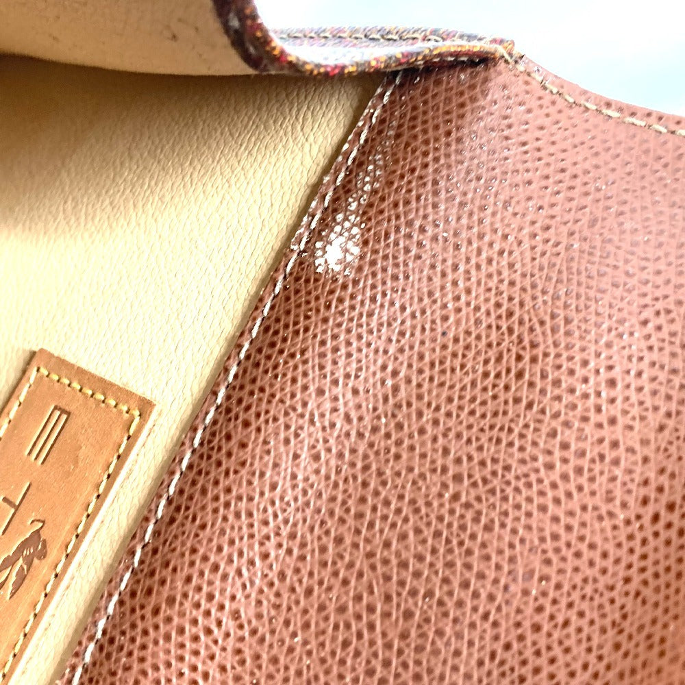 ETRO ロゴ ペイズリー柄 カバン 斜め掛け ポシェット フラップ ショルダーバッグ レザー レディース ブラウン
