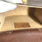 ETRO Logo Paisley Print Crossbody Pochette Flap Shoulder Bag in Brown Leather for Women