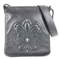 CHROME HEARTS BSフレア メールバッグ カバン フラップ 斜め掛け ショルダーバッグ レザー ユニセックス ブラック