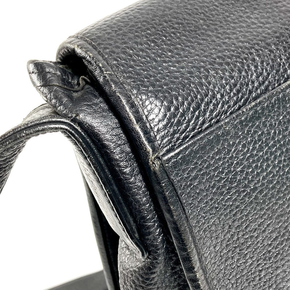 CHROME HEARTS BSフレア メールバッグ カバン フラップ 斜め掛け ショルダーバッグ レザー ユニセックス ブラック