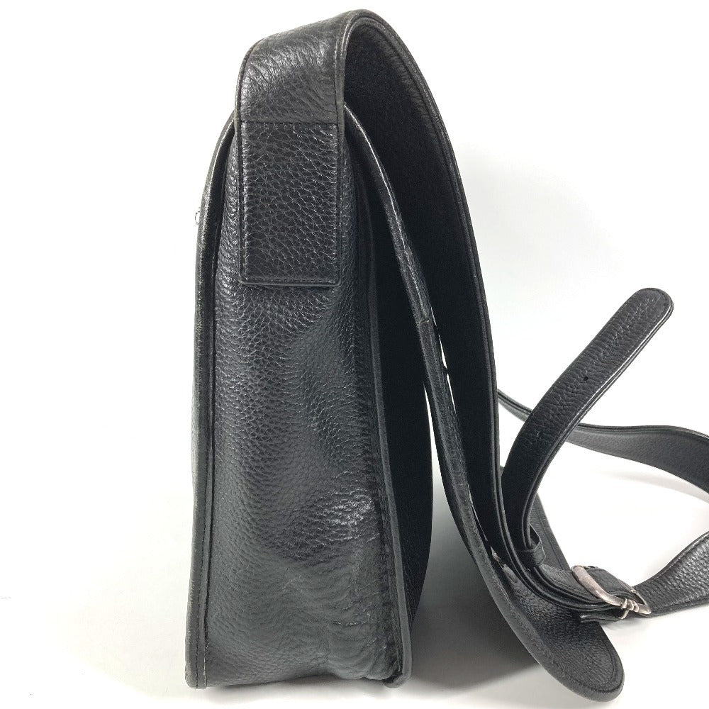 CHROME HEARTS BSフレア メールバッグ カバン フラップ 斜め掛け ショルダーバッグ レザー ユニセックス ブラック
