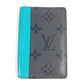 LOUIS VUITTON M11469 Monogram Eclipse Reverse Organizer de Poche Business Card Holder, Pass Case, Bifold Card Case, Monogram Eclipse Canvas, Unisex, Gray