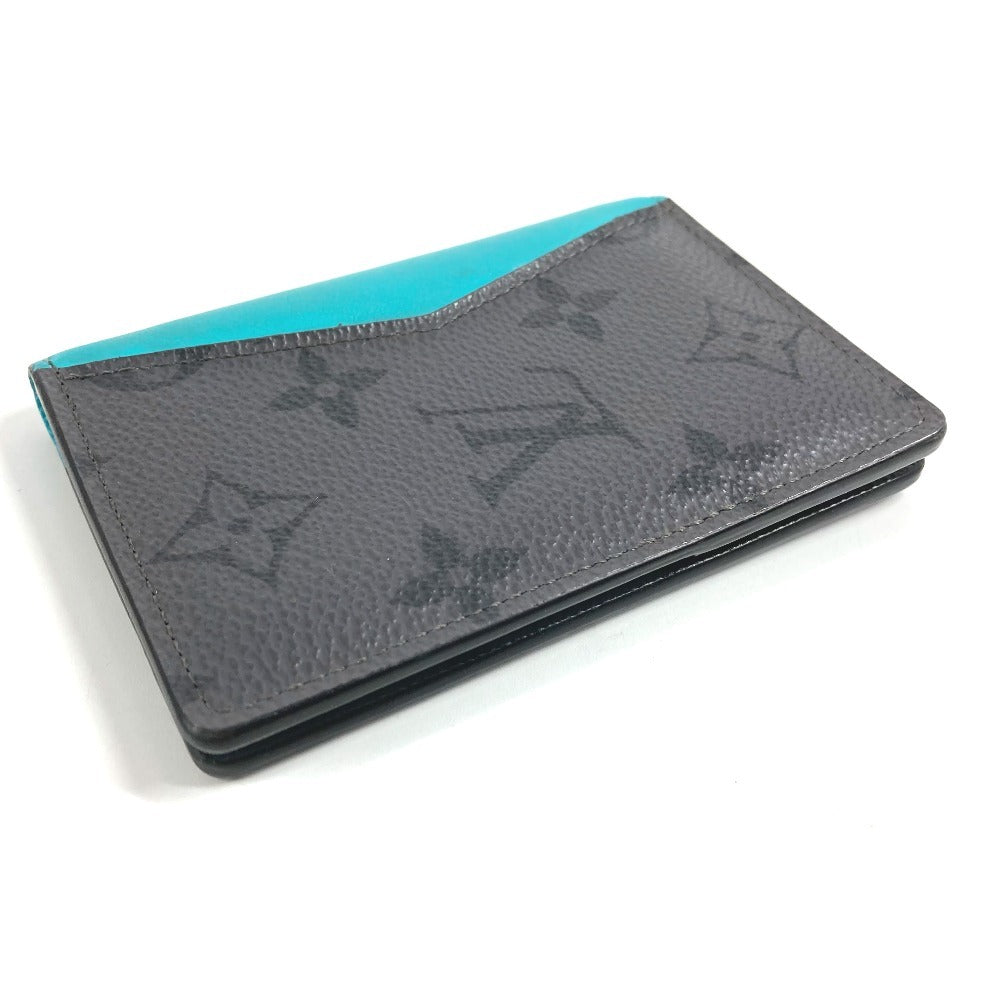 LOUIS VUITTON M11469 Monogram Eclipse Reverse Organizer de Poche Business Card Holder, Pass Case, Bifold Card Case, Monogram Eclipse Canvas, Unisex, Gray