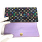 LOUIS VUITTON M60273 Monogram Multicolore Portefeuille Sarah Long Wallet with Flap, Monogram Multicolore Canvas, Unisex, Black