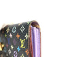 LOUIS VUITTON M60273 Monogram Multicolore Portefeuille Sarah Long Wallet with Flap, Monogram Multicolore Canvas, Unisex, Black