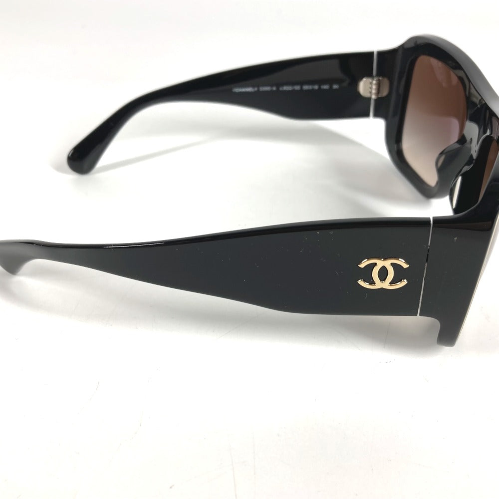 CHANEL 5395-A Vintage CC Coco Mark Logo Eyeglasses, Eyewear, Sunglasses, Plastic, Unisex, Black
