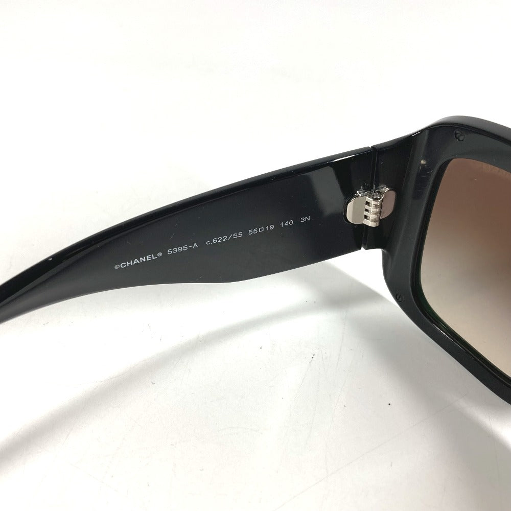 CHANEL 5395-A Vintage CC Coco Mark Logo Eyeglasses, Eyewear, Sunglasses, Plastic, Unisex, Black