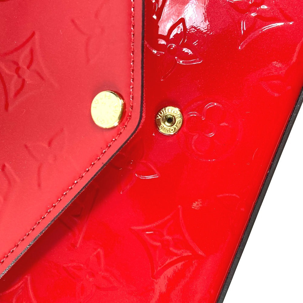 LOUIS VUITTON M61293 モノグラム ヴェルニ ポシェット フェリシー チェーンウォレット クラッチバッグ ショルダーバッグ モノグラムヴェルニキャンバス レディース レッド