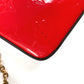 LOUIS VUITTON M61293 モノグラム ヴェルニ ポシェット フェリシー チェーンウォレット クラッチバッグ ショルダーバッグ モノグラムヴェルニキャンバス レディース レッド