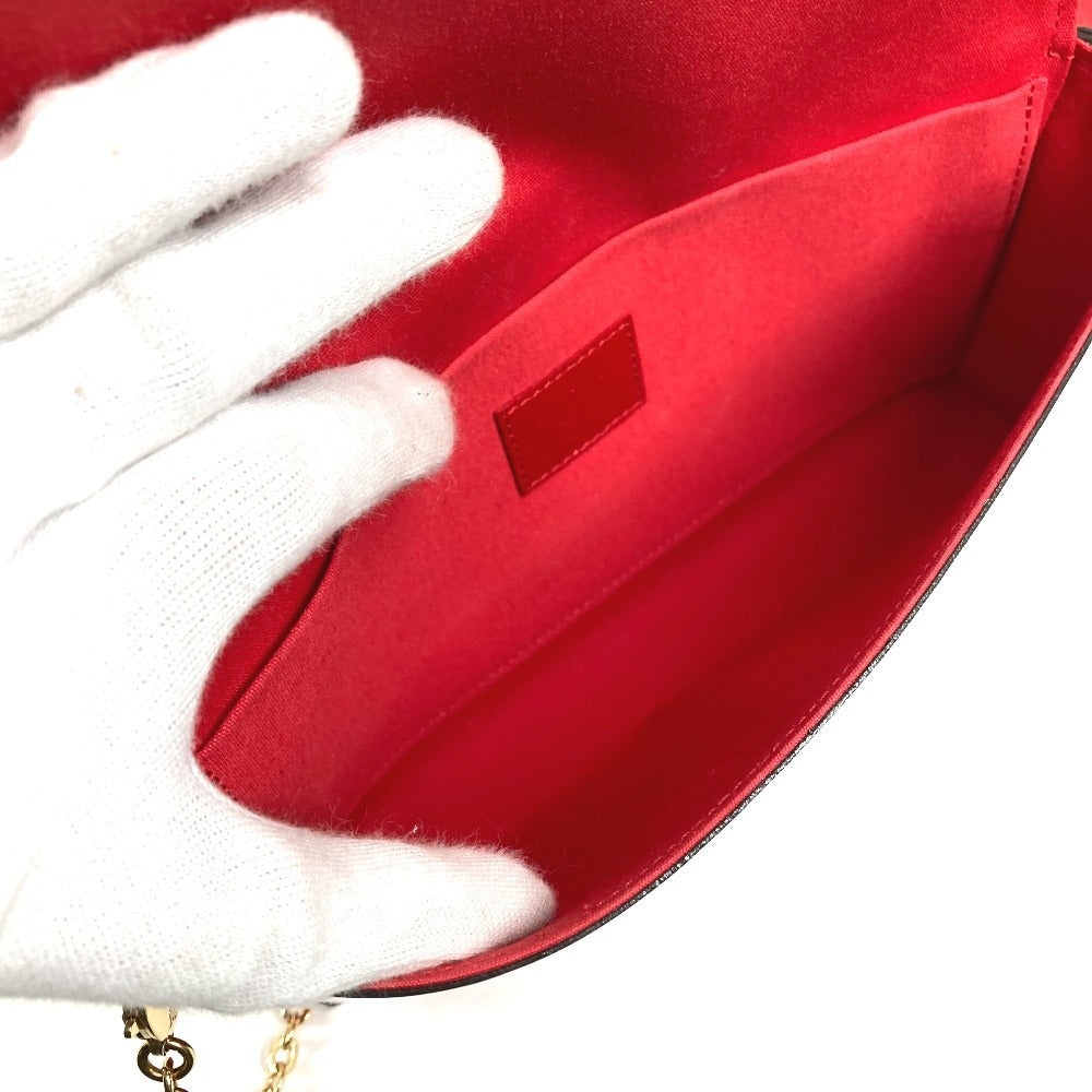 LOUIS VUITTON M61293 モノグラム ヴェルニ ポシェット フェリシー チェーンウォレット クラッチバッグ ショルダーバッグ モノグラムヴェルニキャンバス レディース レッド