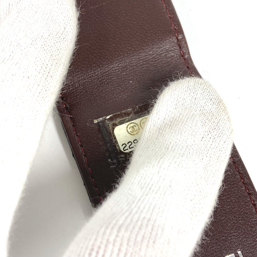CHANEL マトラッセ キルティング CC ココマーク ロゴ 財布 札ばさみ マネークリップ ラムスキン ユニセックス ブラック