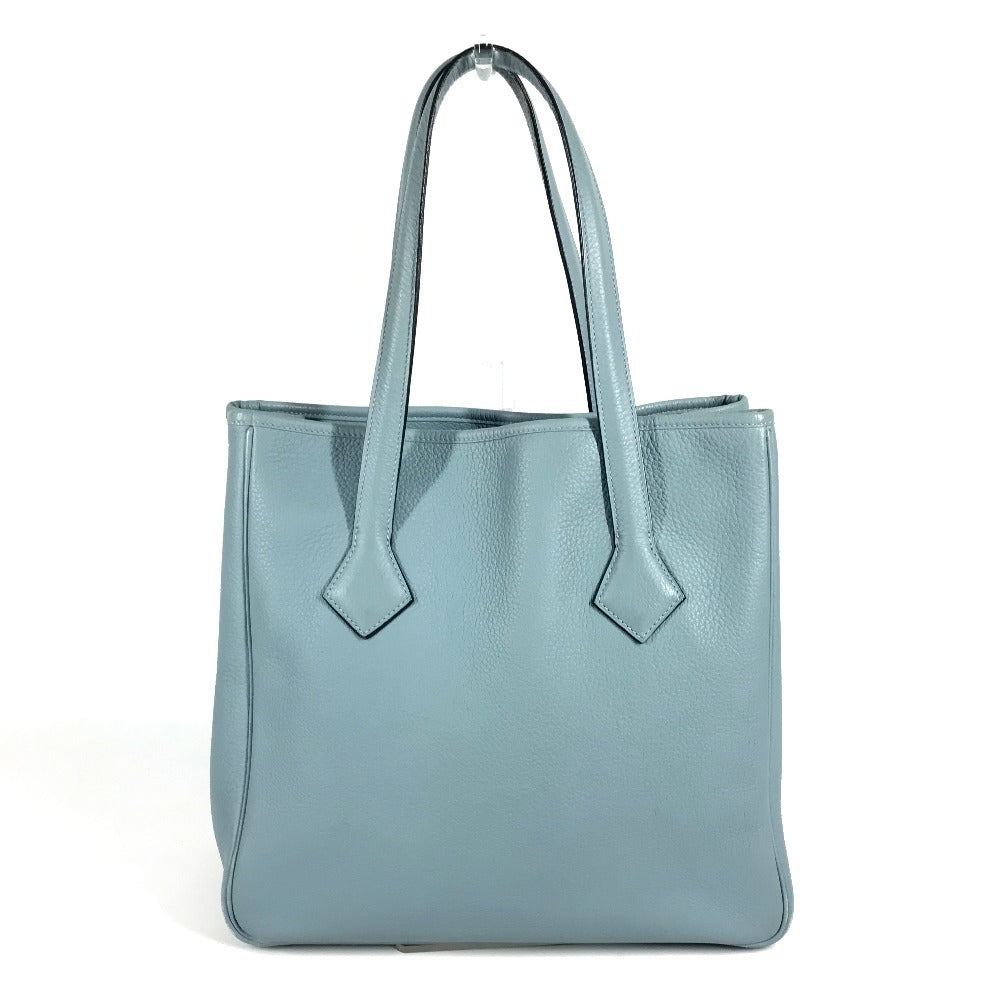 HERMES ヴィクトリア カバス ヴィクトリアカバス 肩掛け トートバッグ カバン ショルダーバッグ トリヨンクレマンス ユニセックス ブルー