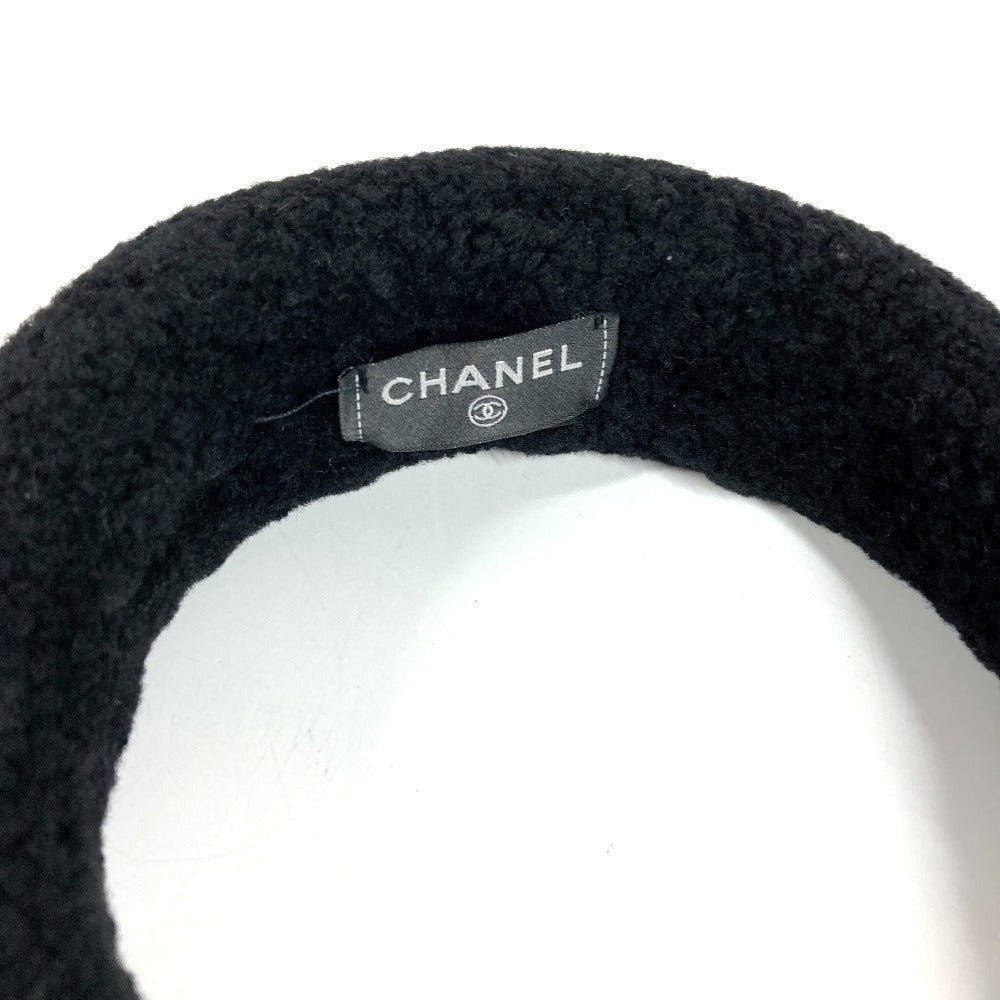 CHANEL シャネル　AAB263 25秋冬 CC ロゴ ココマーク ヘッドバンド ヘアバンド カチューシャ シアリング レディース ブラック