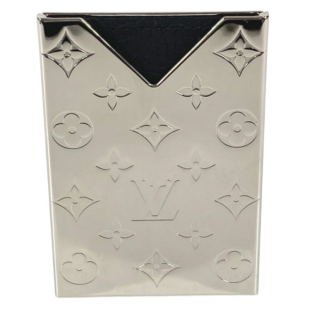LOUIS VUITTON R96427 Monogram Card Holder Business Card Holder Pass Case Card Case Metal Unisex Silver