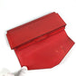 HERMES Passant Long Wallet with Coin Purse, Leather, Women's, Red
