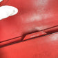 HERMES Passant Long Wallet with Coin Purse, Leather, Women's, Red