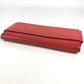 HERMES Passant Long Wallet with Coin Purse, Leather, Women's, Red
