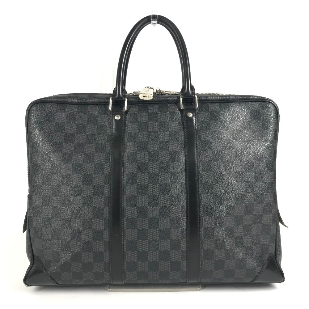 LOUIS VUITTON N41125 ダミエグラフィット ポルトドキュマン ヴォワヤージ PDV ハンドバッグ カバン トートバッグ ビジネスバッグ ダミエグラフィットキャンバス メンズ ブラック