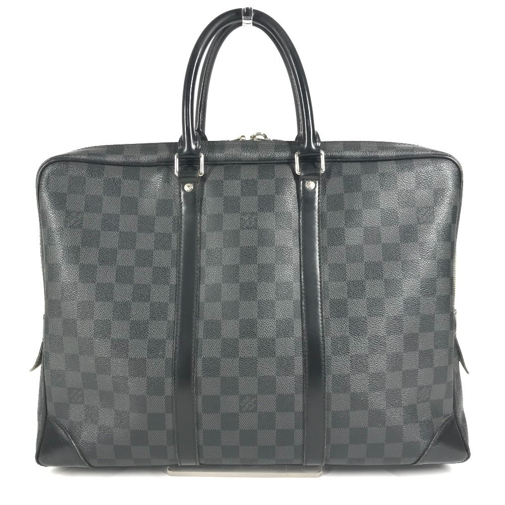 LOUIS VUITTON N41125 ダミエグラフィット ポルトドキュマン ヴォワヤージ PDV ハンドバッグ カバン トートバッグ ビジネスバッグ ダミエグラフィットキャンバス メンズ ブラック
