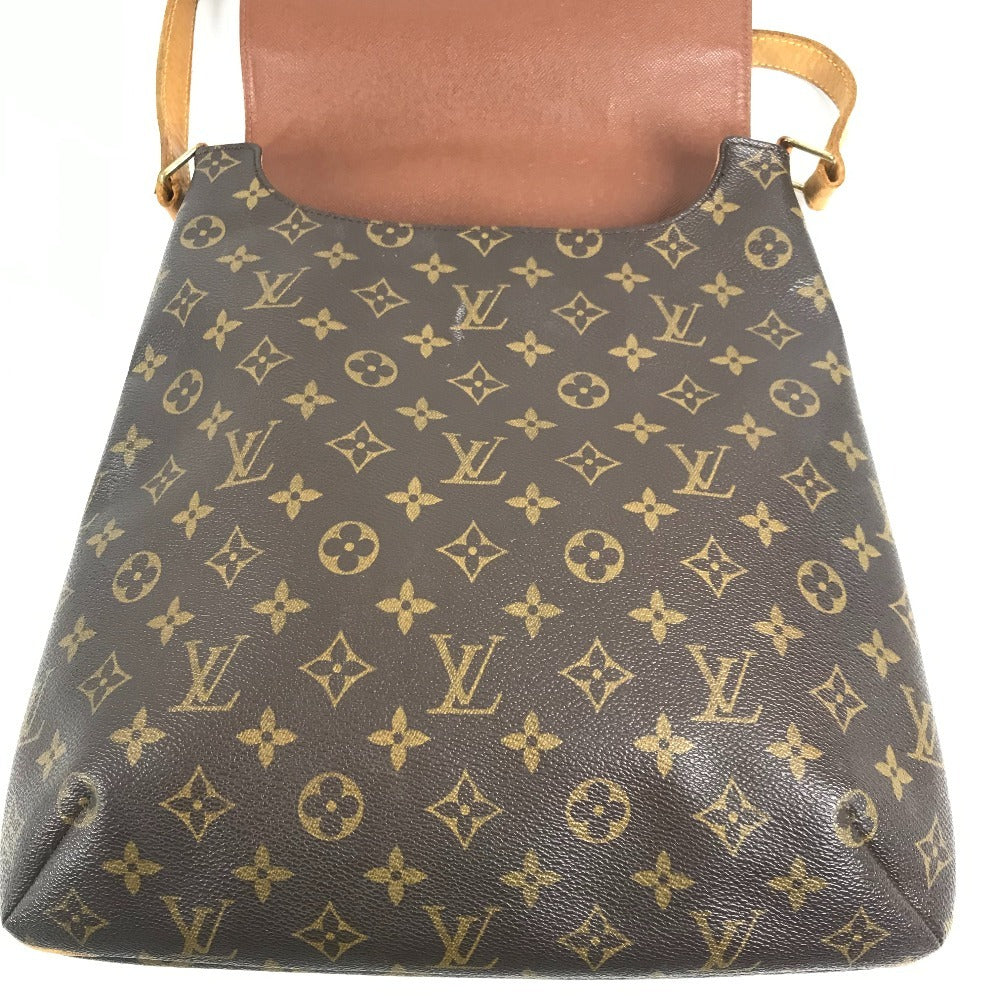 LOUIS VUITTON M51256 モノグラム ミュゼット カバン フラップ 斜め掛け ショルダーバッグ モノグラムキャンバス ユニセックス ブラウン